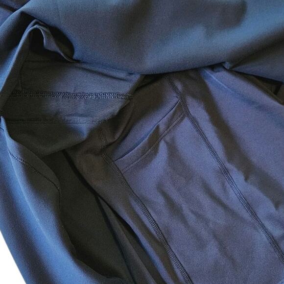 Athleta Fairway Golf Skort 18” Zip Pockets Tee Holder Stretch Navy Women’s 3X - Picture 10 of 10